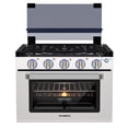 thumbnail image 1 of CAMPLUX Classic 17 In RV Propane Gas Range Oven with 3 Burners Cooktop, Stove Oven Combo, Stainless Steel, 1 of 12