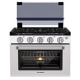 thumbnail image 1 of CAMPLUX 17 In RV Stove Gas Range, Outdoor Gas Range Oven with 3 Burners Cooktop, 1 of 8