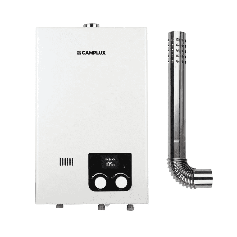 CAMPLUX  2.64 GPM 68, 000 BTU Natural Gas  Tankless Water Heater On Demand Water heater for Shower with Vent Pipe