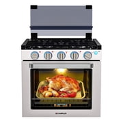 CAMPLUX 21 in. RV Propane Gas Range Oven with 3 Burners Cooktop, Propane Stove Oven Combo 28,100 BTU/Hr