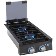 Camplux 12 Inches Gas Range 2 Burners Propane RV Cooktop Stove 13,000 BTU, 12V