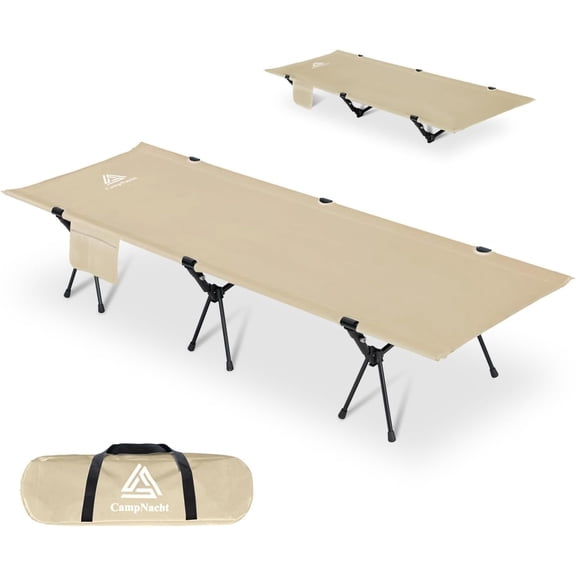 CAMPNACHT Ultralight Camping with Extenders, Lightweight Folding for Adults, Portable Backpacking Compact Tent for Outdoor, Hiking, 1 Pack with 2 Use Modes, Khaki