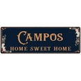 thumbnail image 1 of CAMPOS Home Sweet Home Victorian Look Gift 6x18 Metal Sign 206180046483, 1 of 1