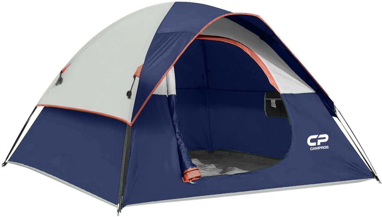 CAMPROS 3 Person Camping Tent Dome Tents Waterproof Windproof Backpacking Tent for Outdoor Hiking Beach