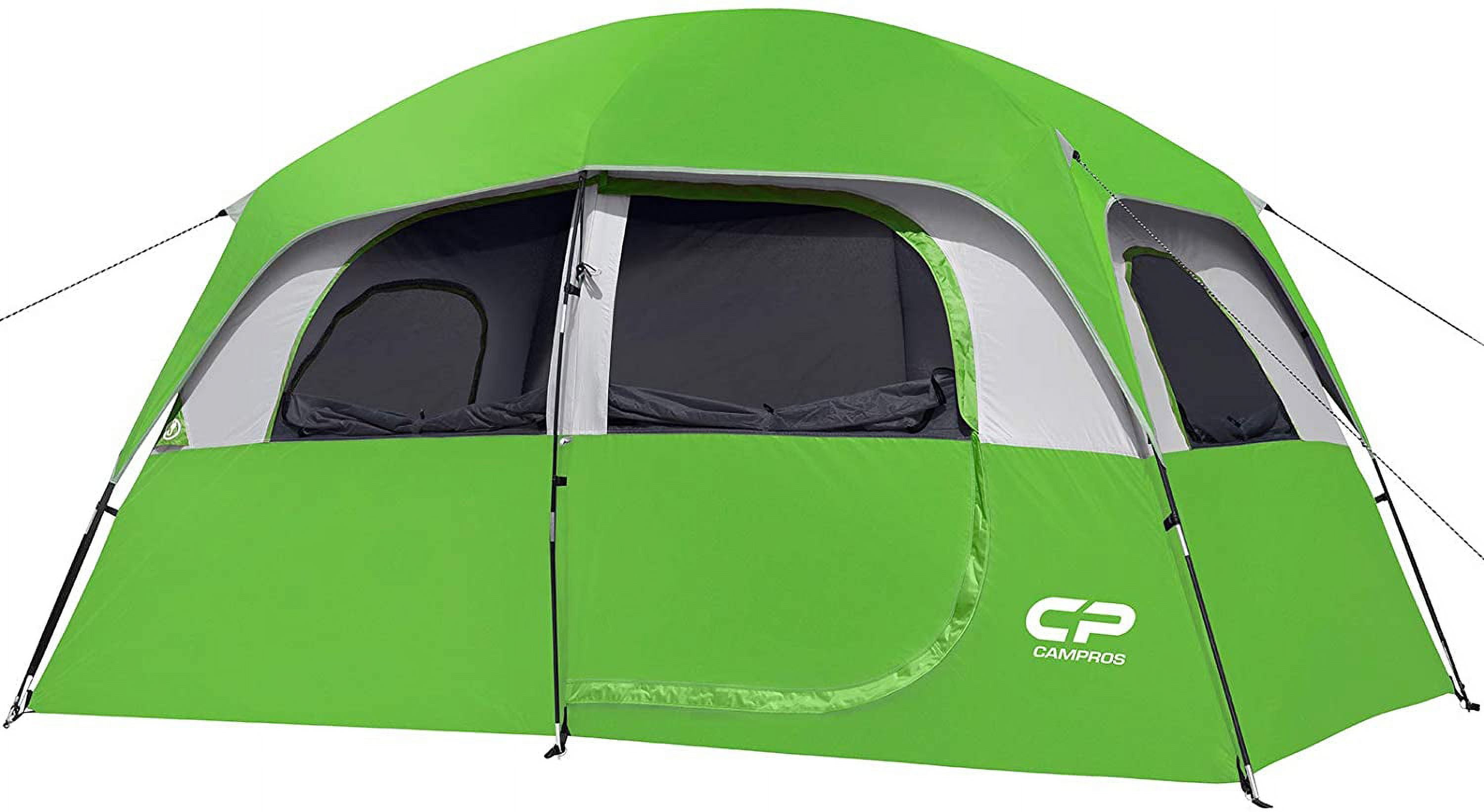 CAMPROS 6 Person Camping Tent Waterproof Windproof Family Tent, Double Layer, Portable with Carry Bag