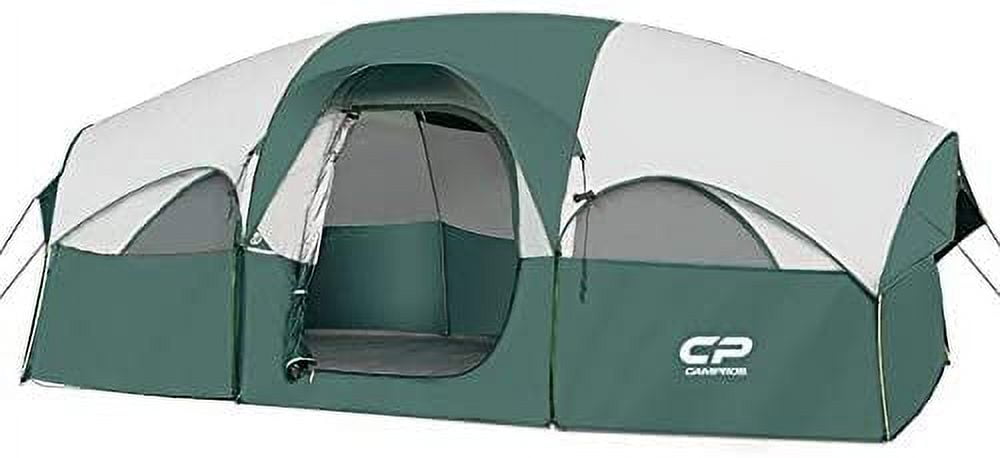 CAMPROS 8 Person Camping Tent Outdoor Weather Resistant Family Tent Divided Curtain for Separated Room Walmart