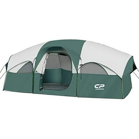 CAMPROS 8 Person Camping Tent Outdoor Weather Resistant Family Tent Divided Curtain for Separated Room