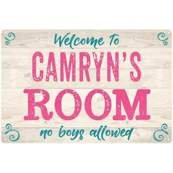 CAMRYN'S Room Kids Bedroom Sign Gift 8x12 Metal Sign 108120089420