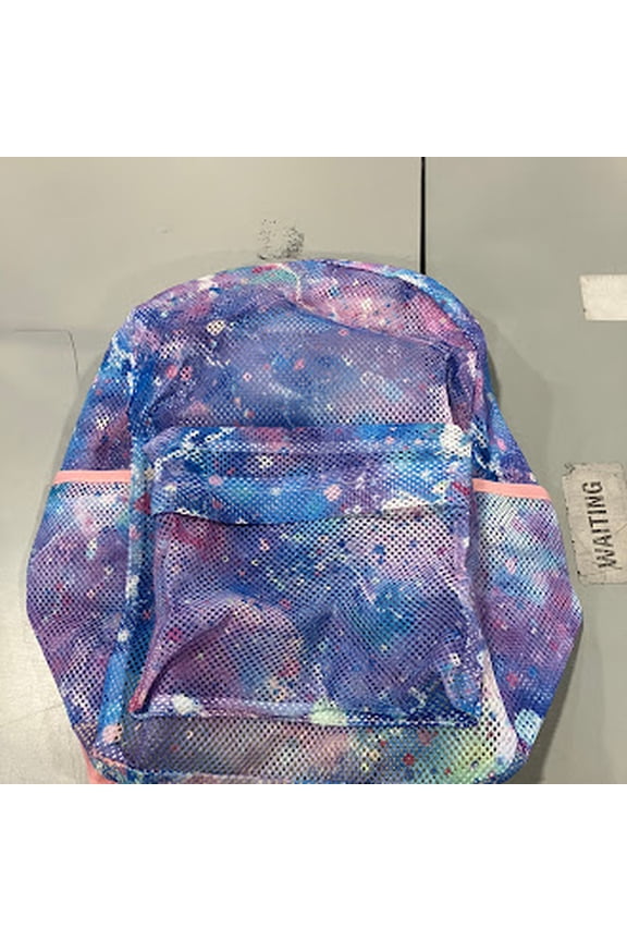 MESH SEE THROUGH BACKPACK - TIE DYE PURPLE