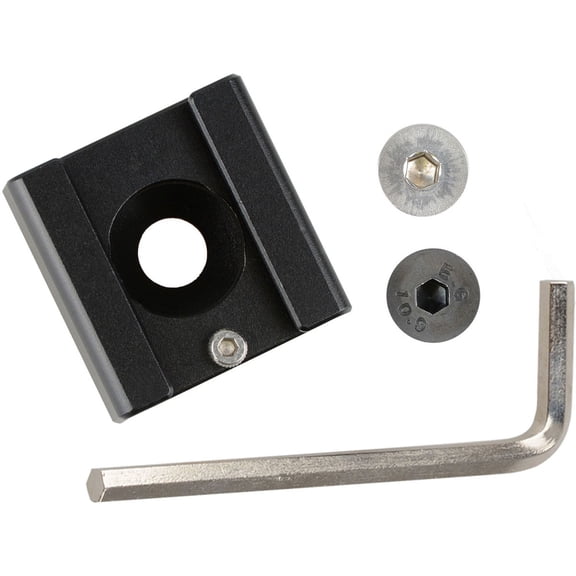 CAMVATE 1/4"-20 Mount to Shoe Adapter for Flash Light DSLR Rig, Blackmagic, Cinema Camera, Cage, Black