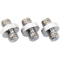 thumbnail image 1 of CAMVATE 3/8"-16 Male to 3/8"16 Male Thread Screw Adapter for DSLR Flash Tripod Light Stand, 3-Pack, 1 of 3