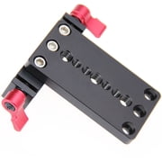 CAMVATE Tripod Mount Base Plate with 15mm Railblock, Red Knob