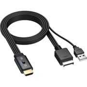 CAMWAY PS2 to HDMI Converter - 43/169 Conversion 1080P AV to HDMI Adapter Male Cable for PS1/PS2 Retro Gaming Consoles, Plug and Play,Clear Video and Audio