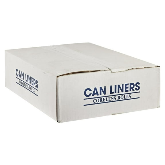CAMZ243308N CP243308N HDPE Institutional Trash Can Liner, 12-16 Gallon Capacity, 33" Length x 24" Width x 8 Micron Thick, Natural (Case of 1000)