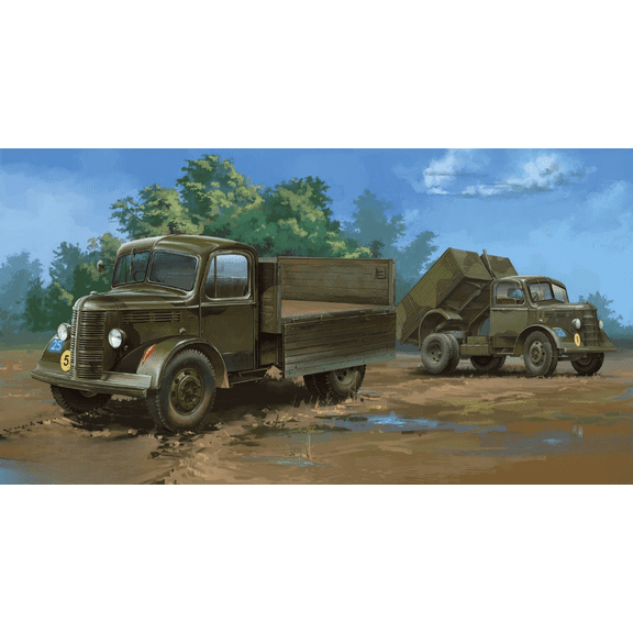 CAMs CV35A017 1/35 Bedford Lorry / Tipper OSA, OSB / OSAT, OSBT (4 in 1)Model