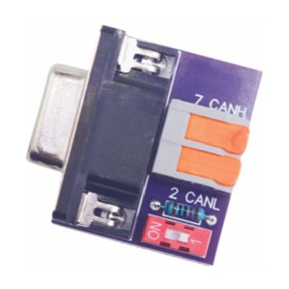 CAN Bus Adapter USB To 120Ohm Resistors Builts In ABS PC Materials For Industrial Use