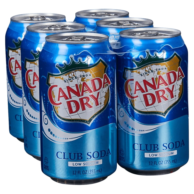 CANADA DRY - CLUB SODA CANS (12x355ML)