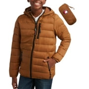 CANADA WEATHER GEAR Boys' Puffer Jacket - Lightweight Nylon Packable Winter Coat for Boys (8-20)
