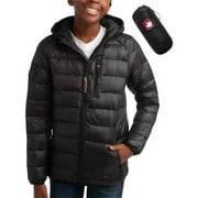 CANADA WEATHER GEAR Boys' Puffer Jacket - Lightweight Nylon Packable Winter Coat for Boys (8-20)