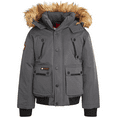 thumbnail image 1 of CANADA WEATHER GEAR Boys' Winter Coat - Heavyweight Bomber Parka Ski Jacket, Coal Grey, Size 8, 1 of 7