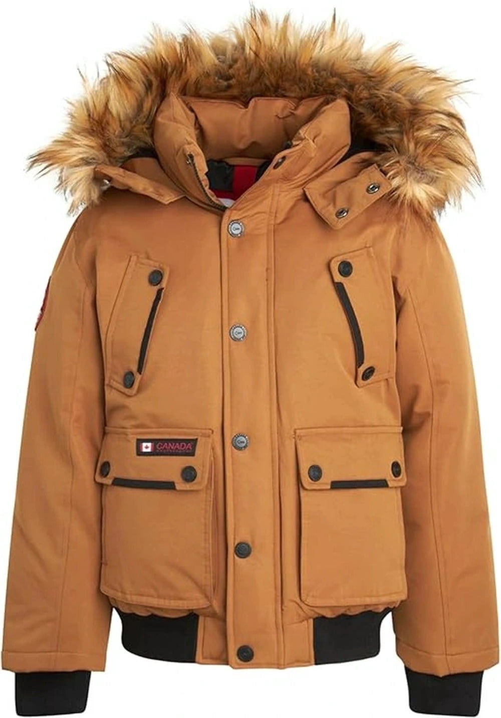 CANADA WEATHER GEAR Boys' Winter Coat - Heavyweight Bomber Parka Ski Jacket (Size: 8-20)