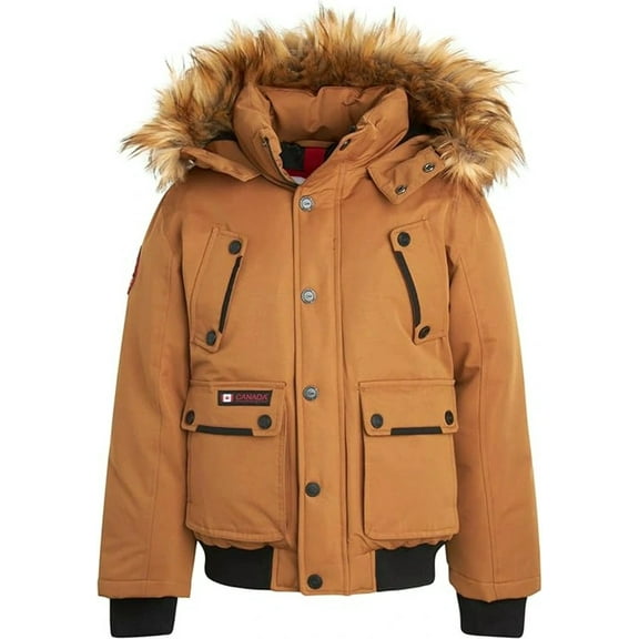 CANADA WEATHER GEAR Boys' Winter Coat - Heavyweight Bomber Parka Ski Jacket (Size: 8-20)