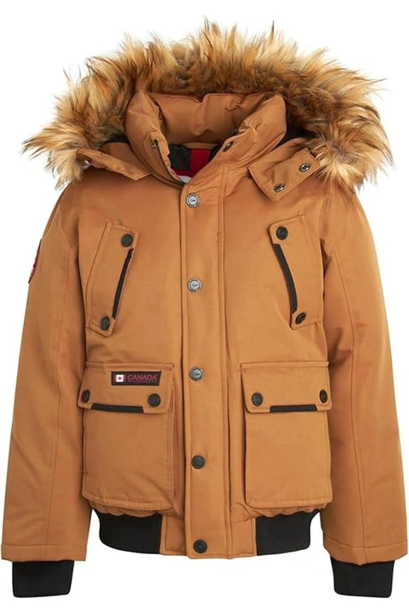 Boys' Winter Coat - Heavyweight Bomber Parka Ski Jacket (Size: 8-20)