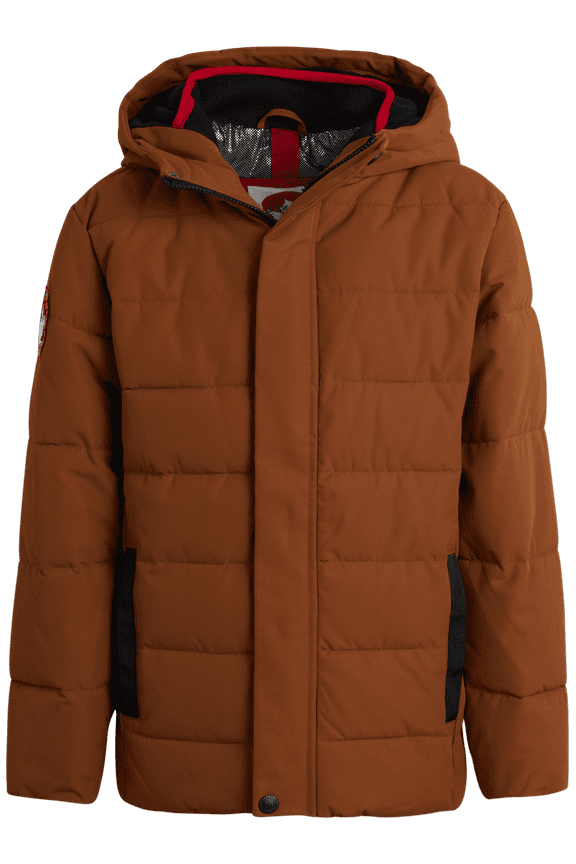 Boys Winter Coat Quilted Bubble Puffer Ski Jacket (Size: 8-20)
