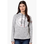CANADA WEATHER GEAR CHEST LOGO FLEECE HOODIE - SIZE WOMEN XL - GRAY
