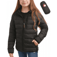 thumbnail image 1 of CANADA WEATHER GEAR Girls Puffer Jacket - Lightweight Packable Bubble Coat Water Resistant (7-16), 1 of 6