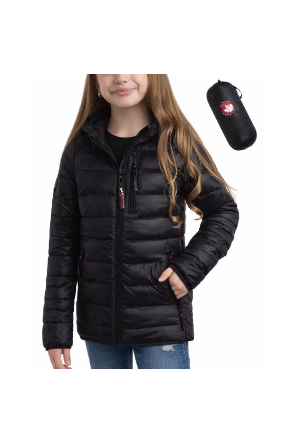 Girls Puffer Jacket Lightweight Packable Bubble Coat Outerwear Jackets