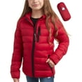 thumbnail image 1 of CANADA WEATHER GEAR Girls Puffer Jacket - Lightweight Packable Bubble Coat Water Resistant (7-16), 1 of 6