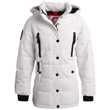 CANADA WEATHER GEAR Girls’ Winter Coat – Stadium Length Quilted Puffer Parka Jacket (7-16)