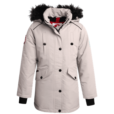 CANADA WEATHER GEAR Girls' Winter Jacket - Stadium Expedition Parka Coat, Faux Fur Trim Hood