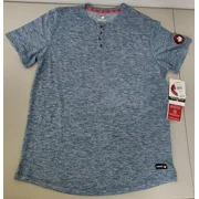 CANADA WEATHER GEAR MENS SUPREME SOFT KNIT HENLEY TSHIRT,SIZE M, BLUE POSEIDON