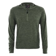 CANADA WEATHER GEAR MENS SUPREME SOFT SPACE DYE 1/4 ZIP PULLOVER,SIZE 2XL,OLIVE