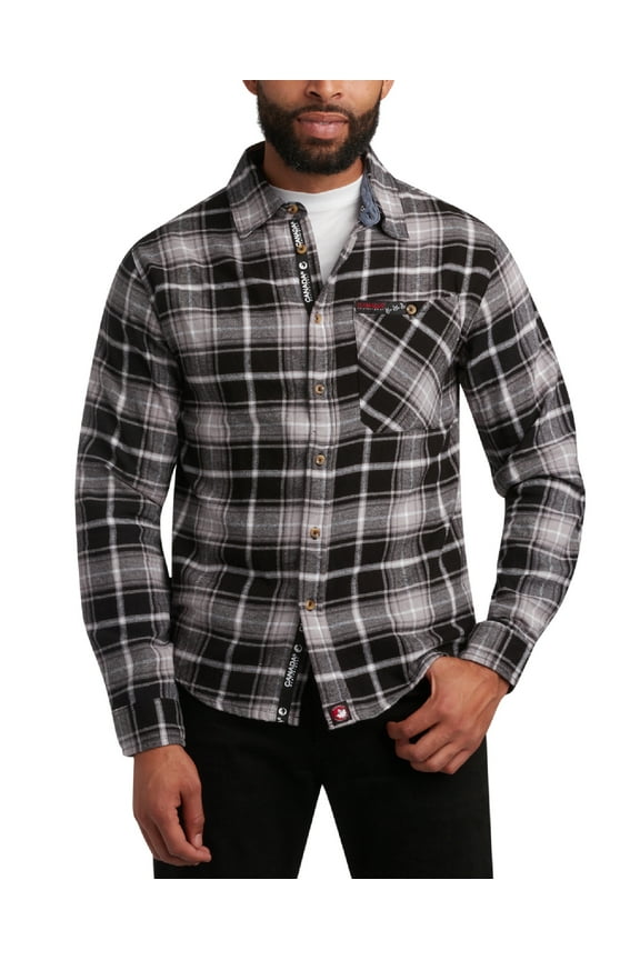 Men's Flannel Shirt - Casual Button Down Long Sleeve Sweatshirts for Men (M-XXL)