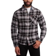 CANADA WEATHER GEAR Mens Flannel Shirt - Casual Button Down Long Sleeve Sweatshirts for Men M-XXL