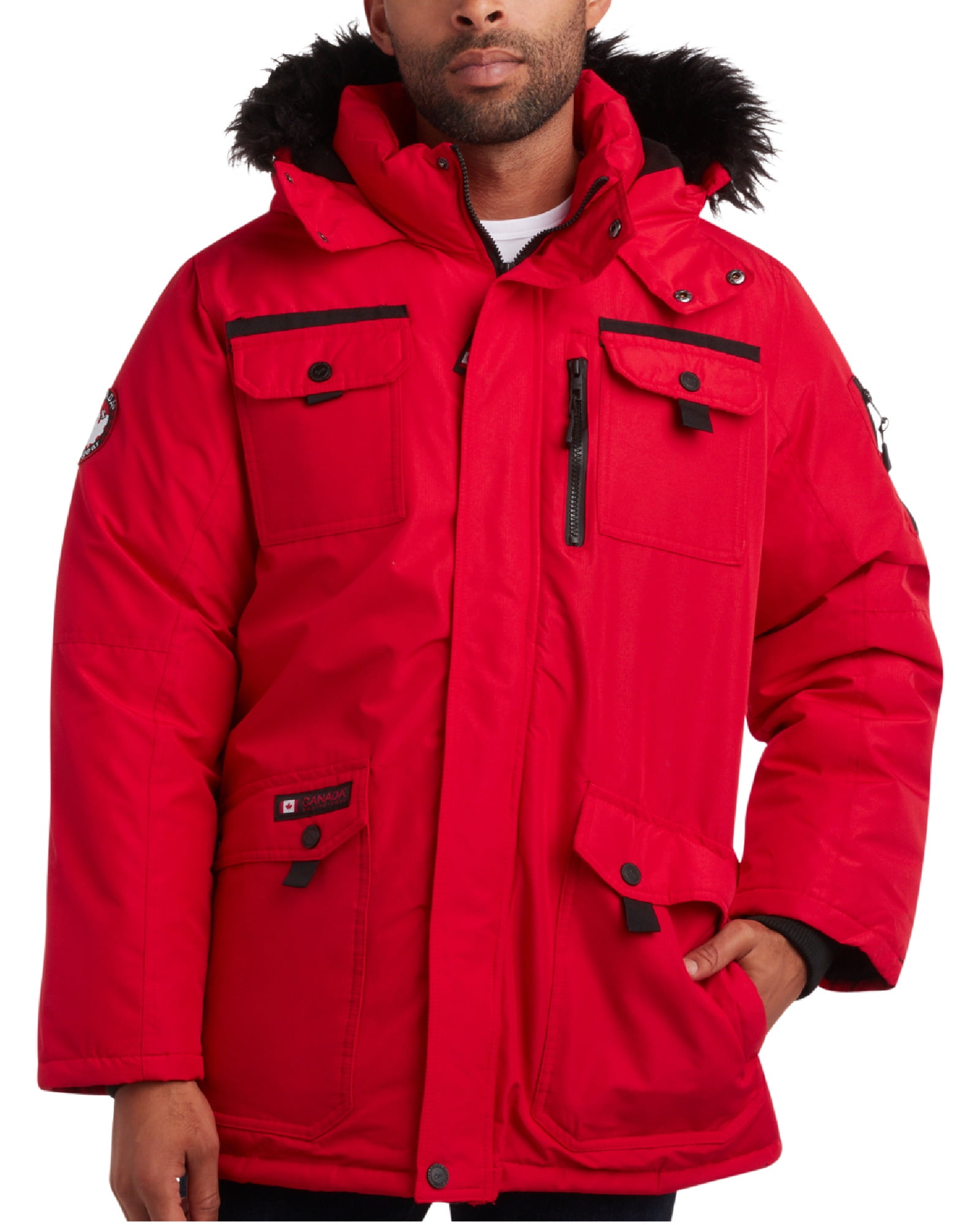 CANADA WEATHER GEAR Men's Parka Jacket - Heavyweight Ripstop Therma Foil Puffer Coat (M-5X)