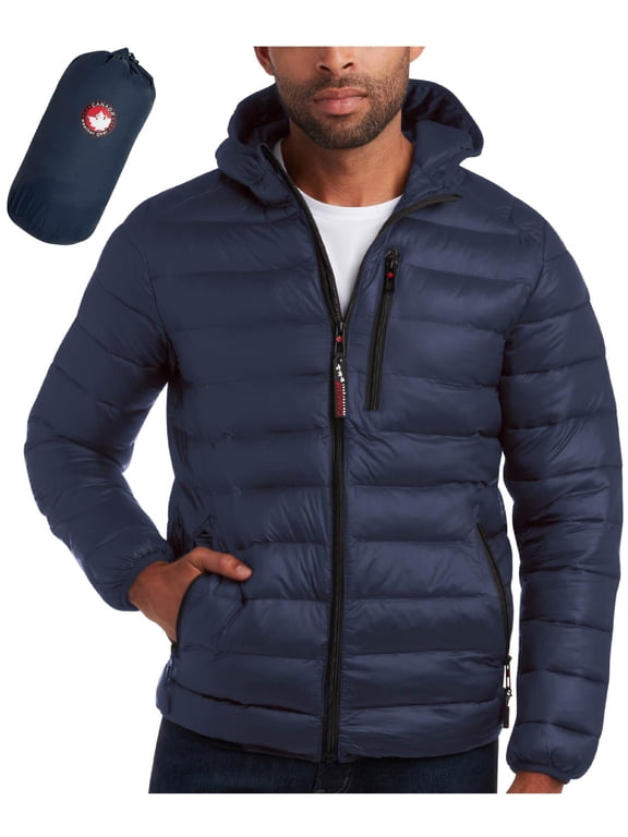 Men's Puffer Jacket - Lightweight Nylon Packable Winter Coat for Men (M-XXL)