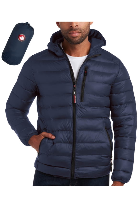 Men's Puffer Jacket - Lightweight Nylon Packable Winter Coat for Men (M-XXL)