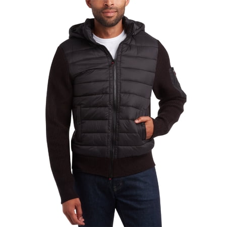 CANADA WEATHER GEAR Men's Sweater - Cozy Full Zip Up Hoodie Puffer Sweaters for Men (M-XXL)