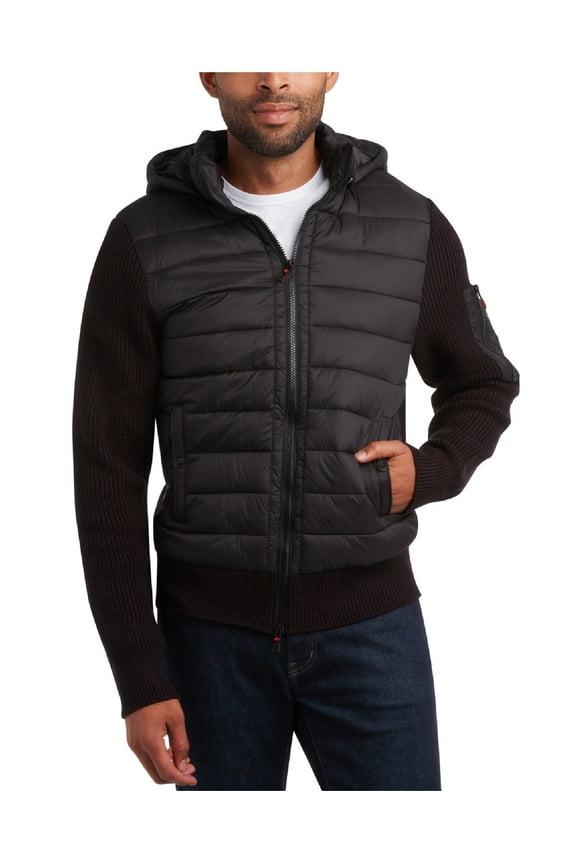 Men's Sweater - Cozy Full Zip Up Hoodie Puffer Sweaters for Men (M-XXL)