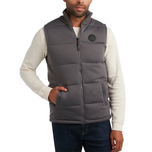 CANADA WEATHER GEAR Men's Vest - Cozy Casual Full Zip Up Quilted Puffer Sweater Vest for Men (M-XXL)