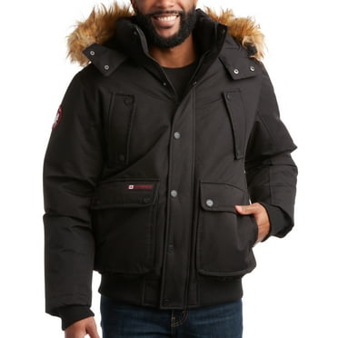 Canada Weather Gear Men's Hi-Pile Fuzz Fleece 1/4 Zip Black Beauty / M ...