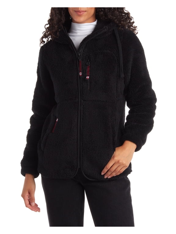 Women’s Fleece Sweatshirt Jacket - Sherpa Fur Teddy Coat for Women (S-XL)