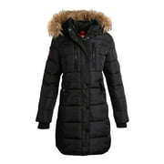 CANADA WEATHER GEAR Women's Winter Jacket - Heavyweight Long Length Bubble Puffer Parka (S-3X)