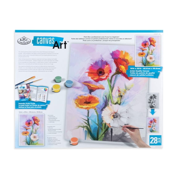 Royal & Langnickel Canvas Art™ Flowers Still Life Paint Set