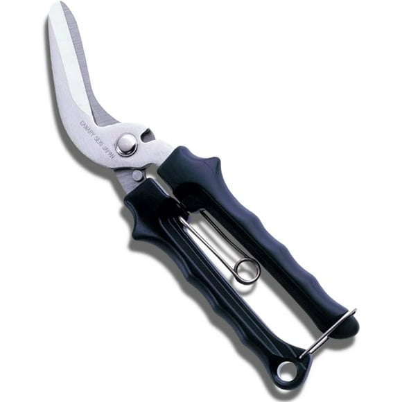 CANARY Carpet Cutter Tool 8" Heavy Duty Carpet Scissors, Razor Japanese Stainless Steel Blade, Spring Loaded Hand Shears for Carpet, Rug, Artificial Grass, Metal Mesh, Made in JAPAN