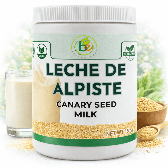 Canary Seed Milk Powder (Leche de Alpiste) 16 oz (454g) Natural Plant-Based Supplement Rich in Antioxidants & Nutrients Supports Digestion & Detox 100% Natural, Vegan & Non-GMO Superfood